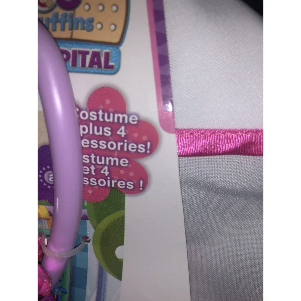 Disney Store Doc McStuffins Costume Kids Scrubs, Headband Stethoscope Size 7/8
